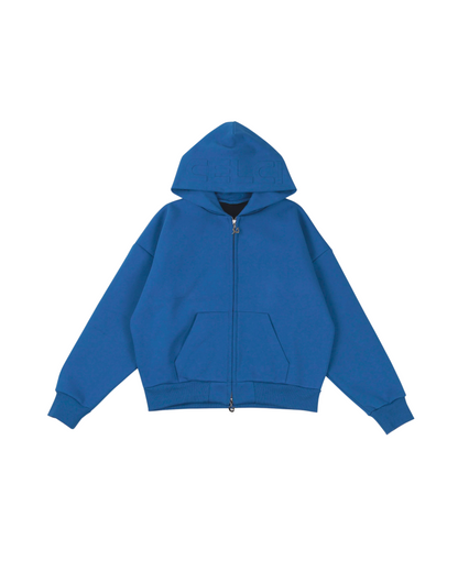 Cloud Zip-up Hoodie - Cobalt Blue