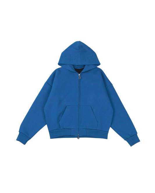 Cloud Zip-up Hoodie - Cobalt Blue