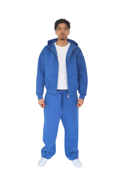Cloud Zip-up Hoodie - Cobalt Blue