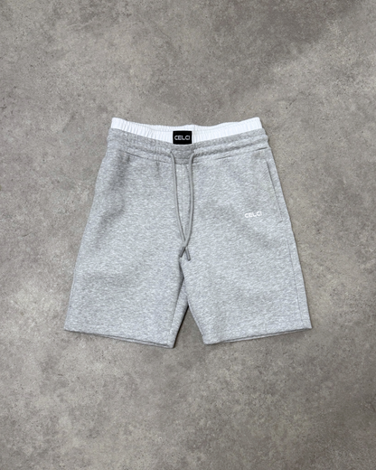 Heather Grey Double Waistband Shorts