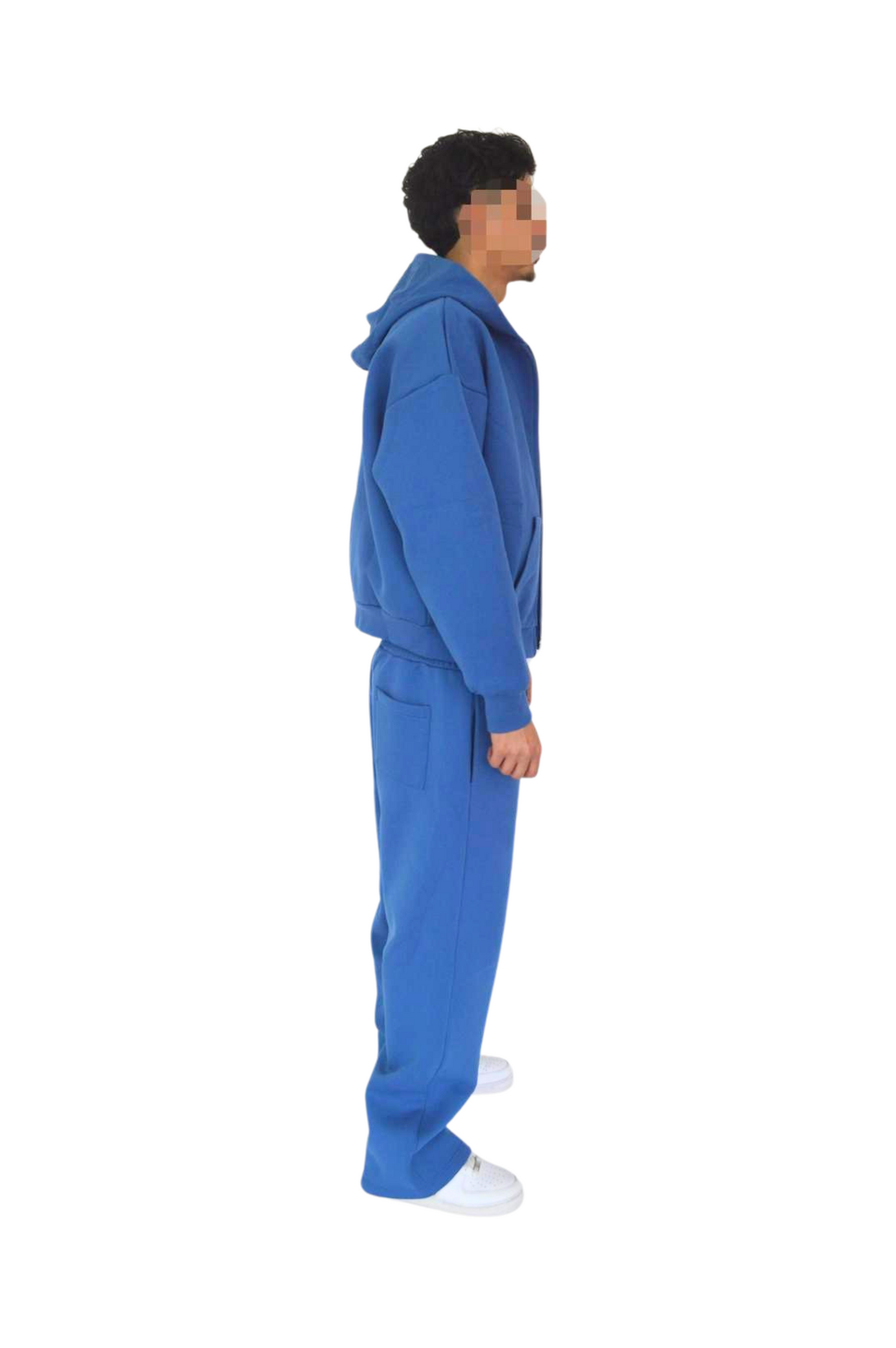 Cloud Zip-up Hoodie - Cobalt Blue