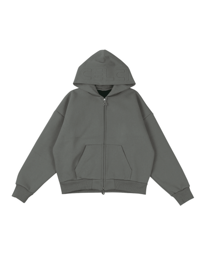 Cloud Zip Up Hoodie - Clay Grey