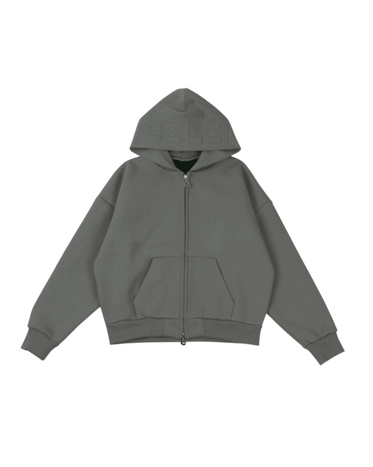 Cloud Zip Up Hoodie - Clay Grey
