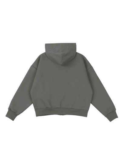 Cloud Zip Up Hoodie - Clay Grey