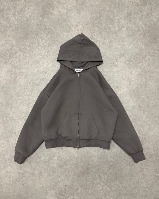 Cloud Zip Up Hoodie - Clay Grey