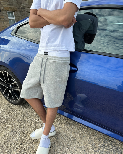Double Waistband Shorts - Grey