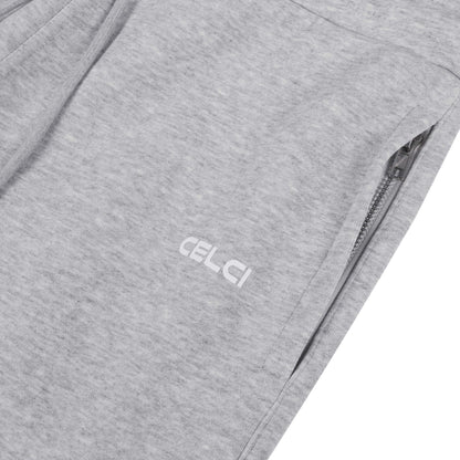 Double Waistband Shorts - Heather Grey