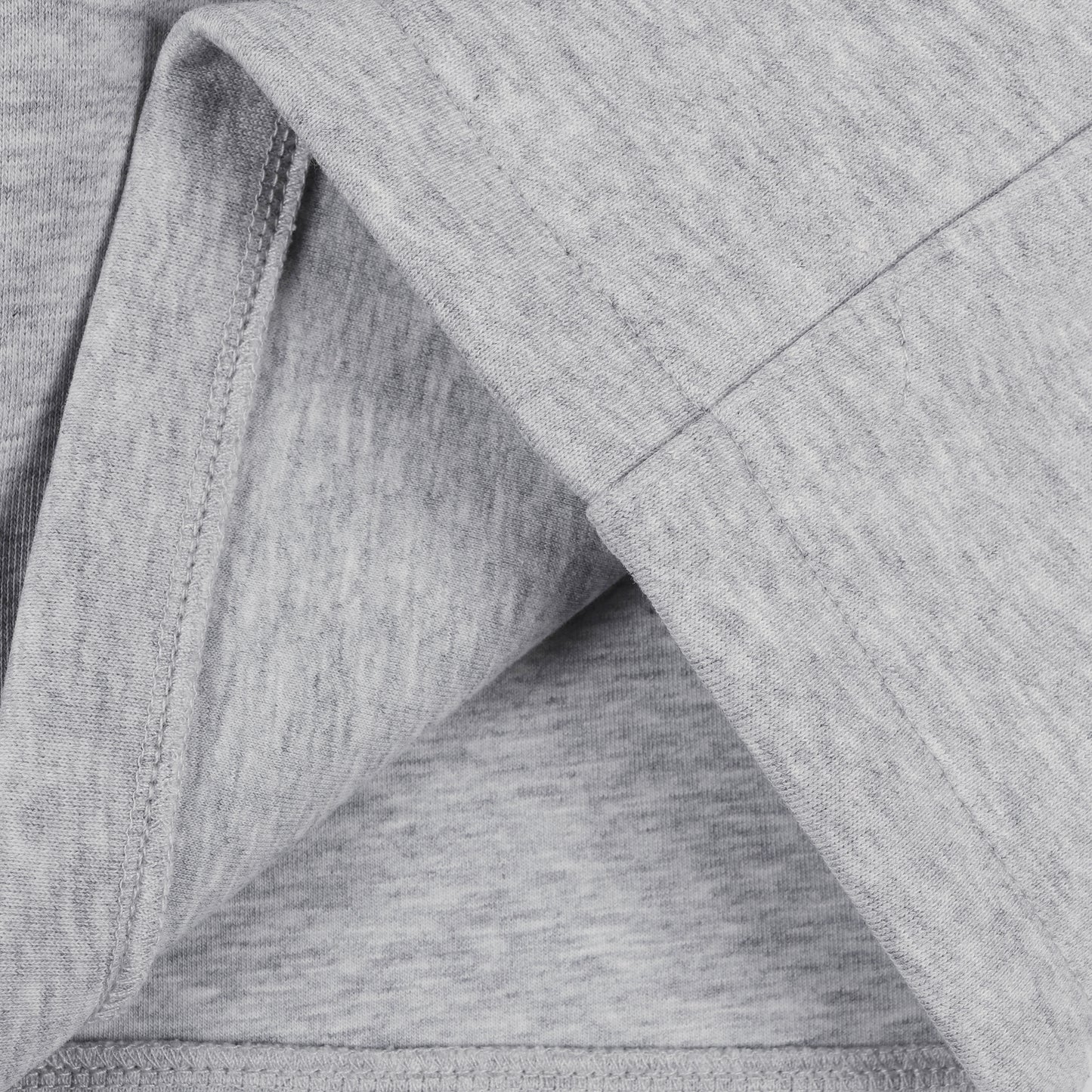 Double Waistband Shorts - Heather Grey